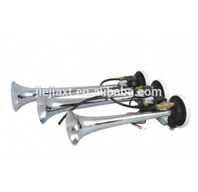 New 6sound/8sound musical Chrome Triple Trumpet Air Horn Boat Bus Truck